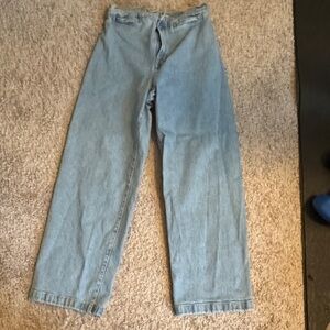 Madewell Light Wash Wide Leg Jeans